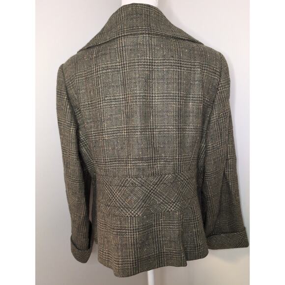 Escada vintage retro chic plaid blazer pant suit set - Picture 5 of 9